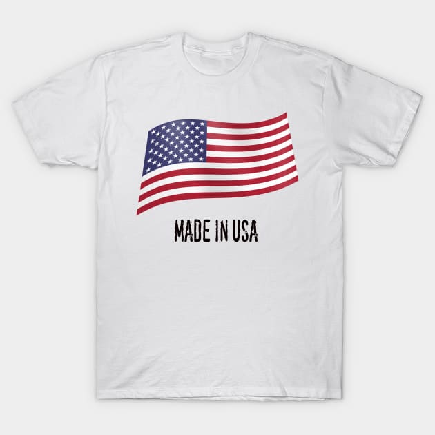 Made in USA flag T-Shirt by fistfulofwisdom